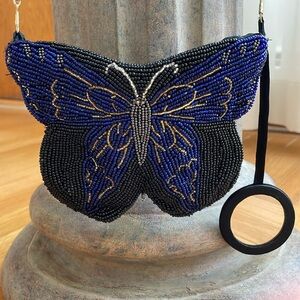 Handmade Beaded Butterfly Purse